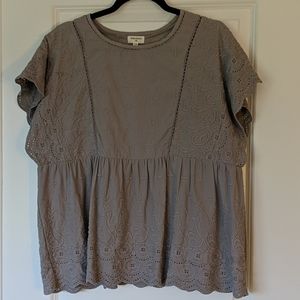 Dusty Purple 100% Cotton Blouse - S/M